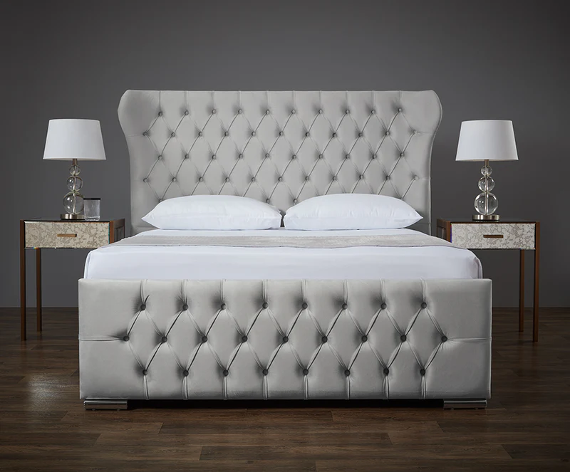 oxford_silver_plush_front_3 Oxford Bed - Image 1