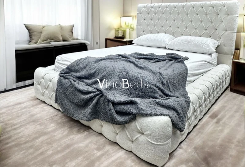 Teddy_Cream_Bed Teddy Cream Bed - Image 1