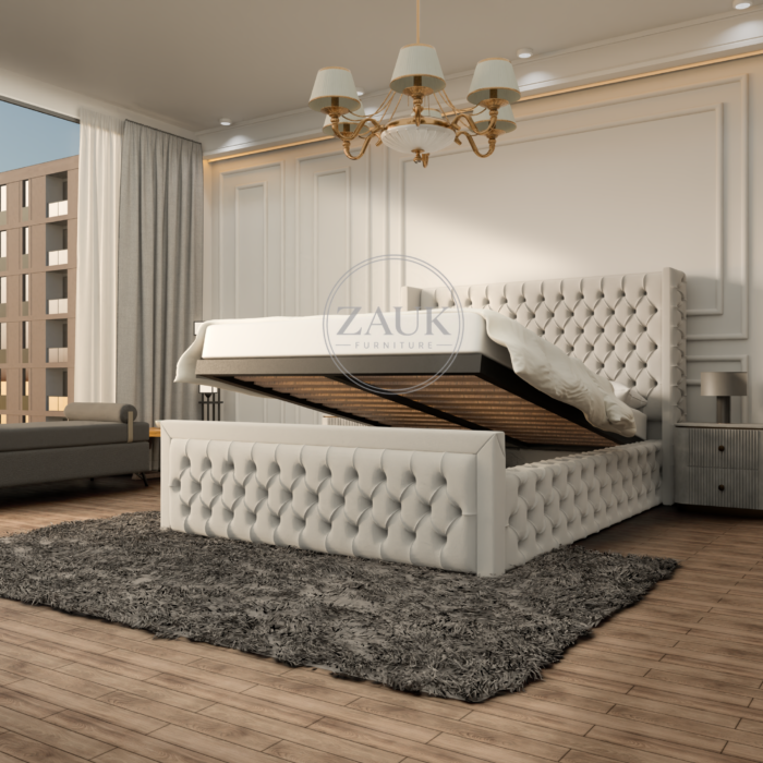 Brixton Upholstery Wing Back Bed - Image 3