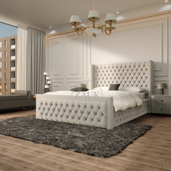 Brixton Upholstery Wing Back Bed - Image 2