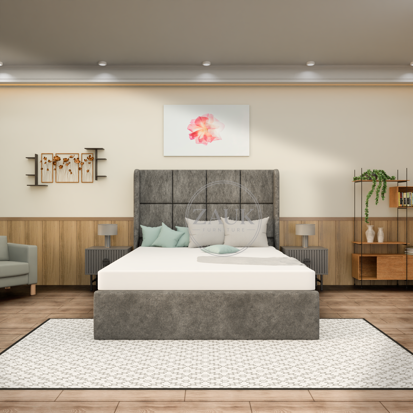 Chelsea Grid Bed Chelsea Grid Bed - Image 1