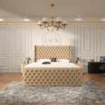 Chesterfield Wingback Bed