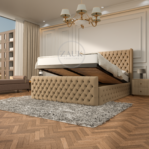 Chesterfield Wingback Bed - Image 3