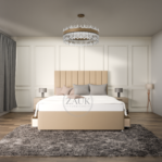 Line Penal 24” High Headboard Divan Bed
